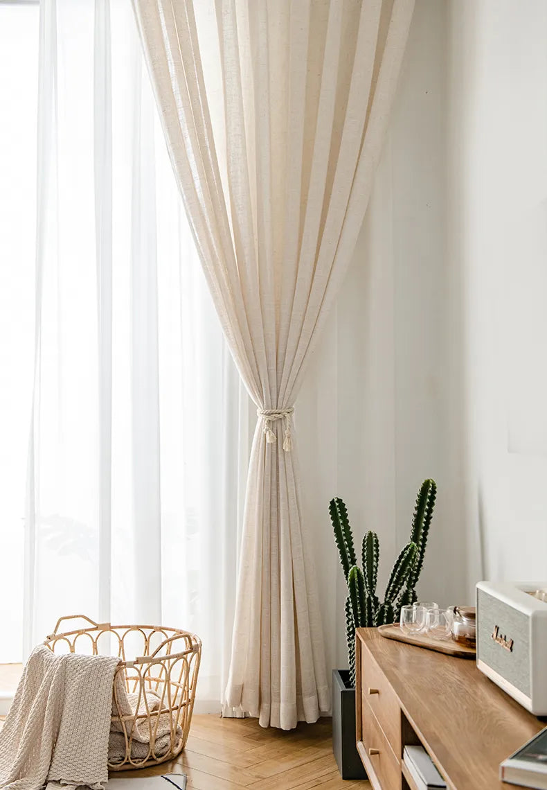 Celia Striped Plaid Curtain