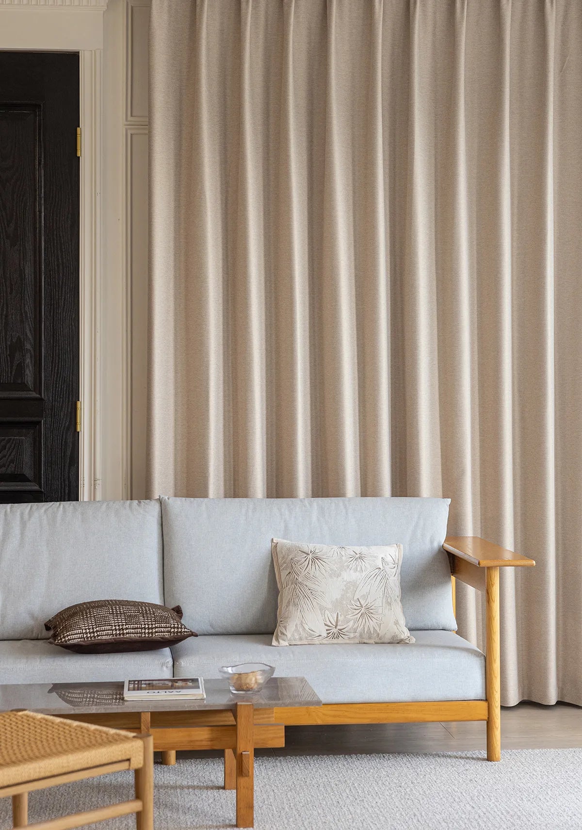 Birkin Velvet Curtain Pleated