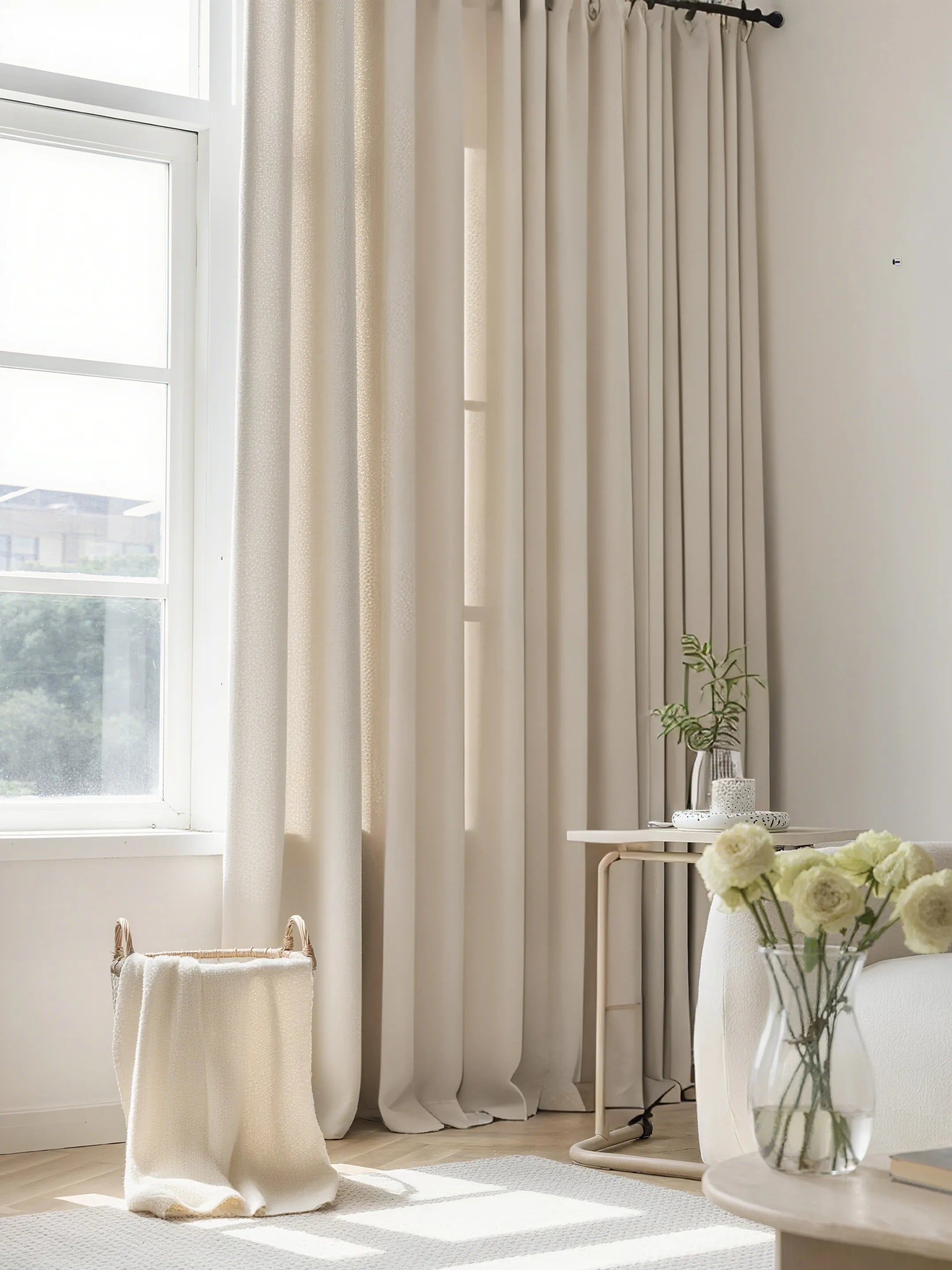 Celia Striped Plaid Curtain