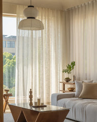Amelia Solid Texture Cotton Curtains
