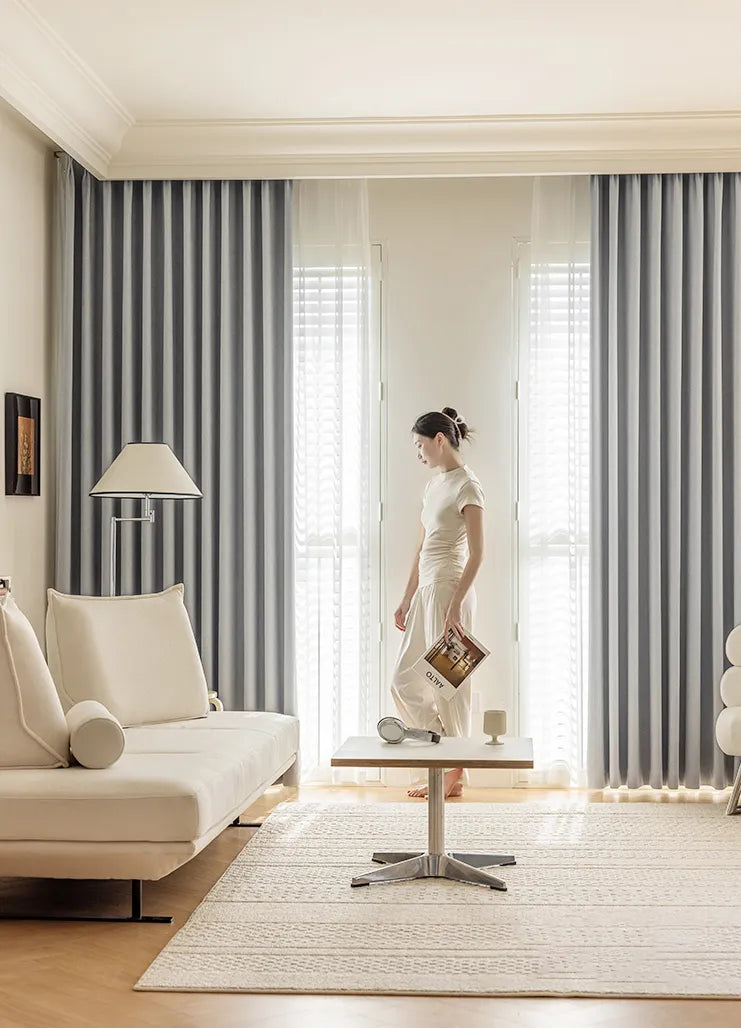 Birkin Velvet Curtain Pleated