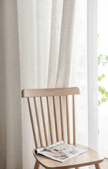 Flynn Airy Lightweight Sheer Curtain Pleated